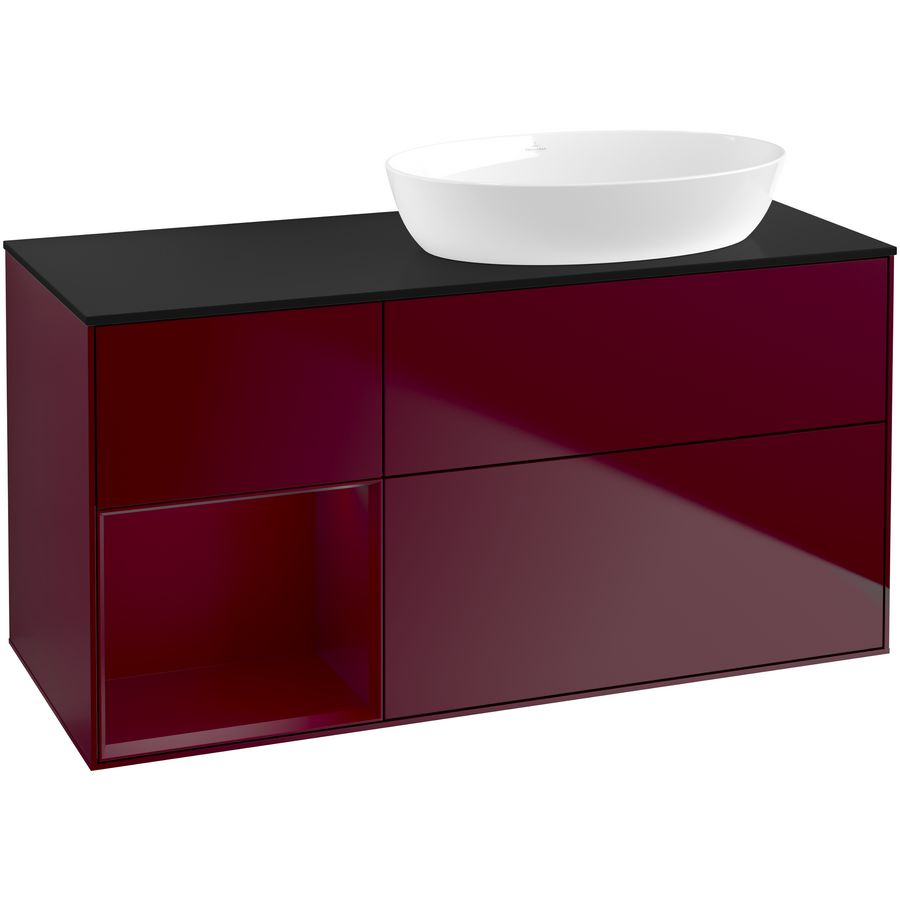 Wastafelonderkast Finion 1200x603x501mm Peony Matt Lacquer GA42HBHB