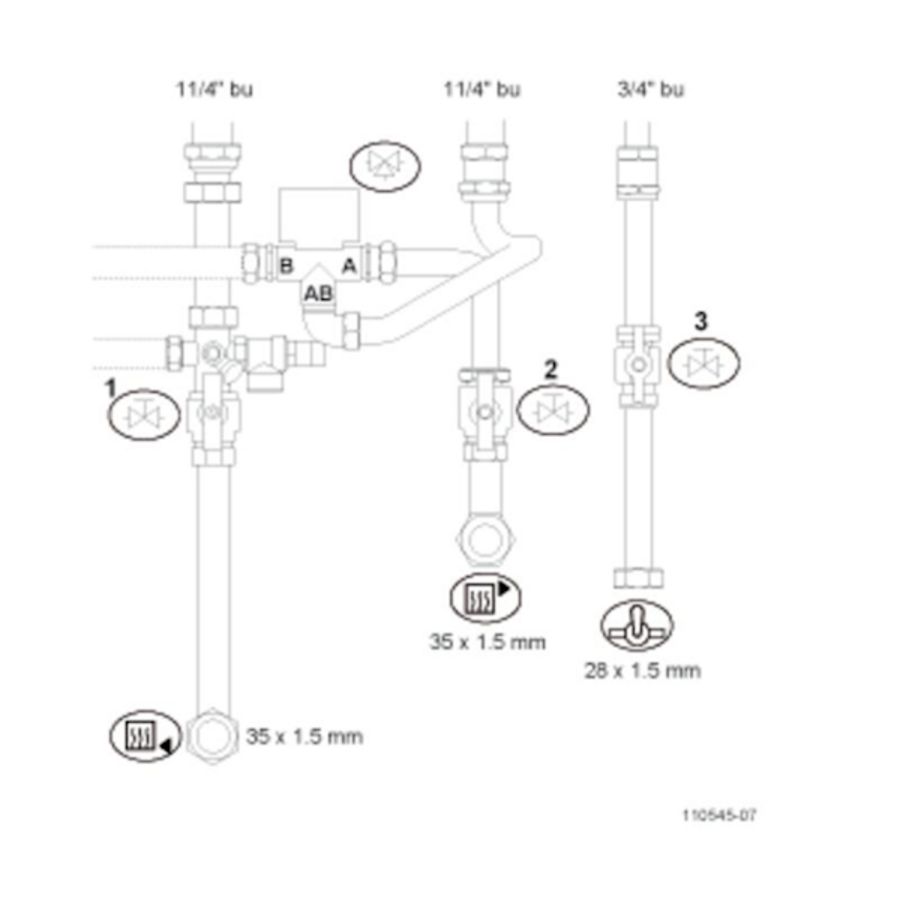 Boileraansluitset 111221