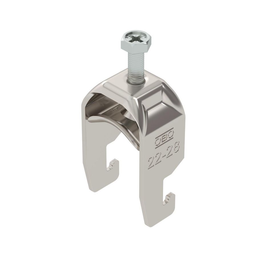 Beugelklem 2056 22-28mm RVS A2 1.4301 blank VVE=100