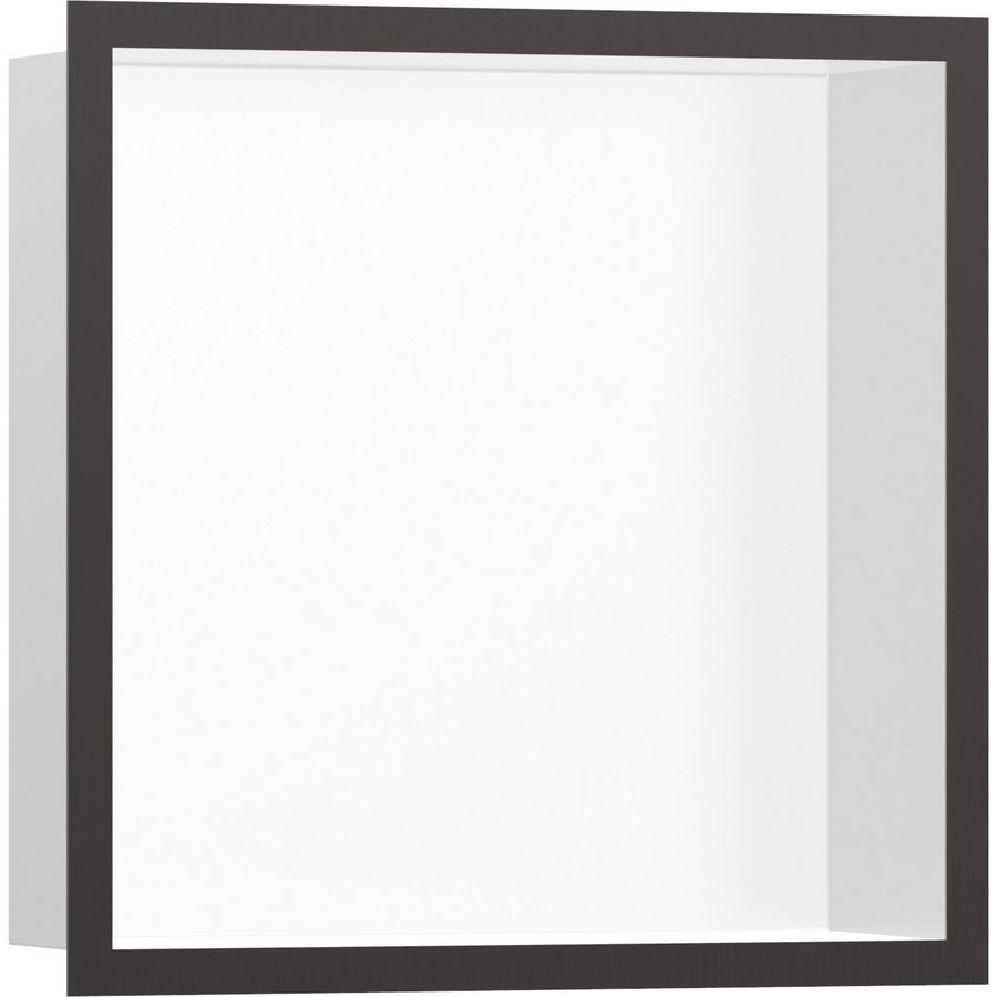 Wandbox XtraStoris wit 300/300/100 Black Chrome