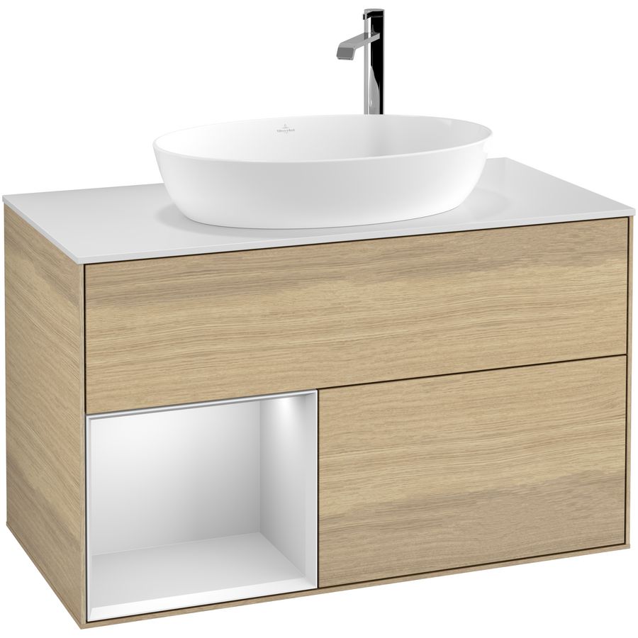 Wastafelonderkast Finion 1000x603x501mm Oak Veneer G891MTPC