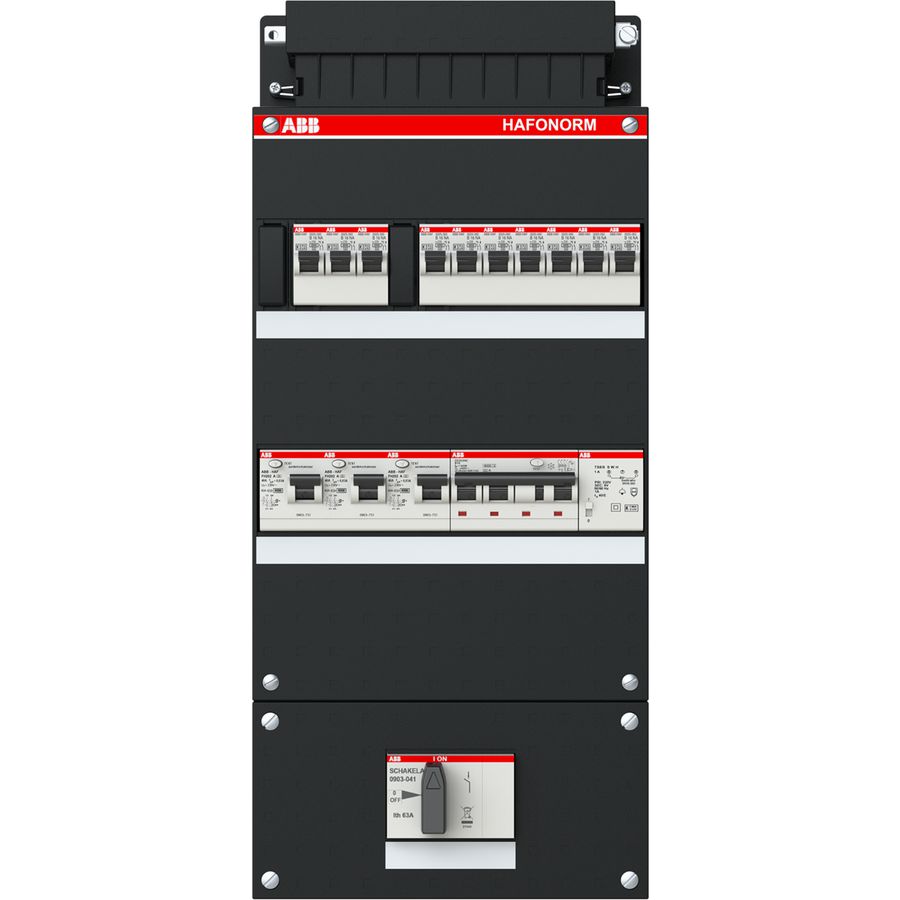 Groepenkast 10 groepen achter 3x 30mA 3-fase 1SPF006907F1761