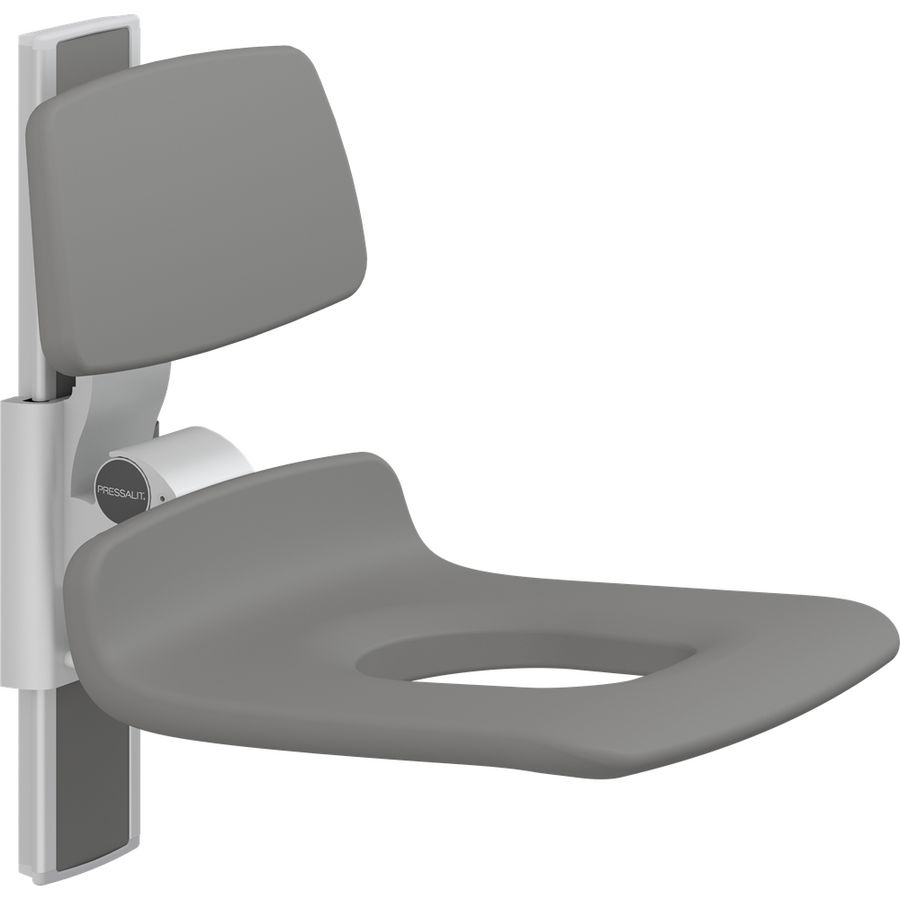 Douchezitting 450 opening+rugl. hoog verst. wand PLUS antraciet