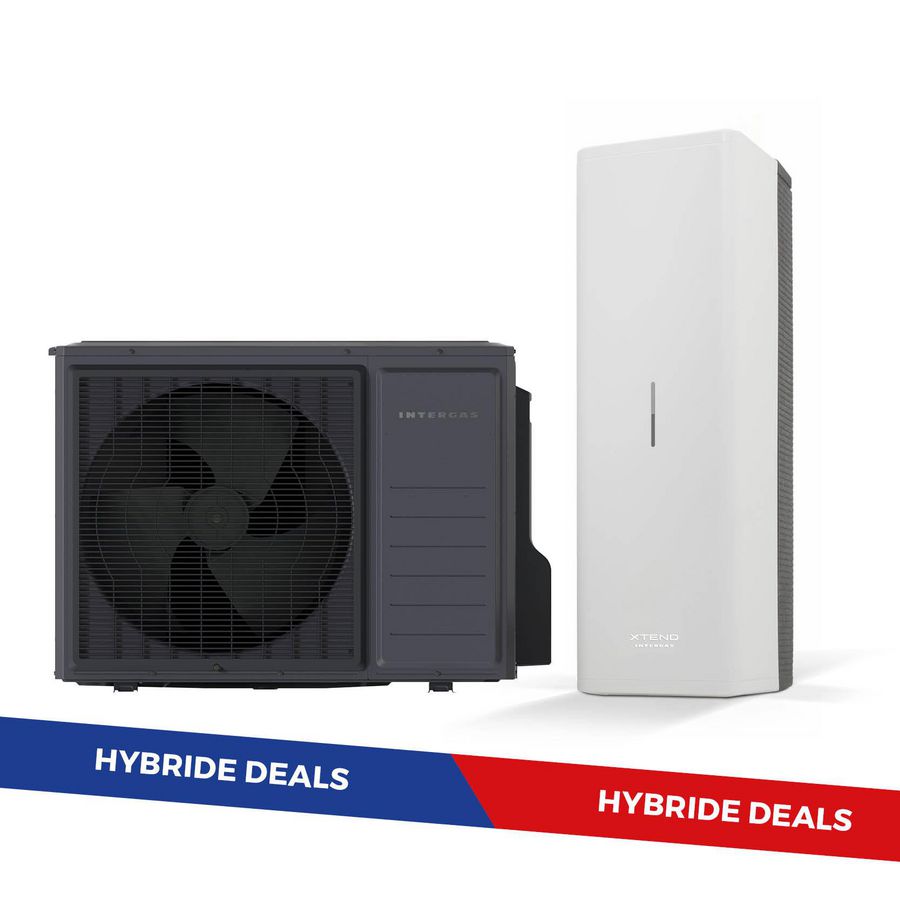 Hybride warmtepomp binnen- en buitenunit split 5KW Xtend