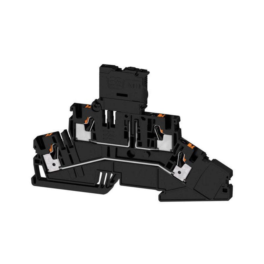Zekeringsklem PUSH IN zw. 4mm2 6.3 A 70 V 2816980000 VVE=50