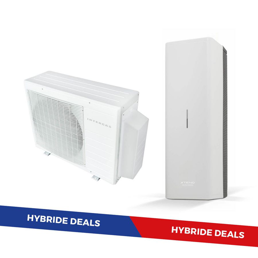 Hybride warmtepomp binnen- en buitenunit monoblock 5KW Xtend