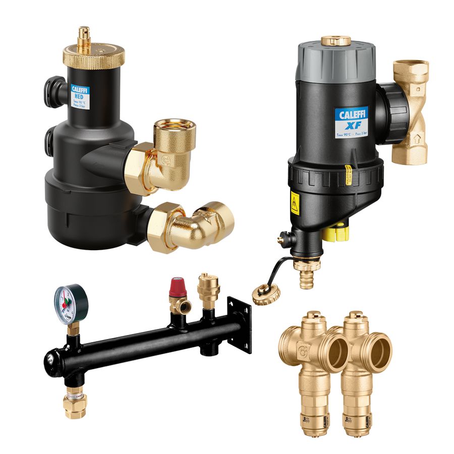 Appendageset EXPERT tbv monoblock warmtepompen 1-6kW tbv leidingmaat 1"