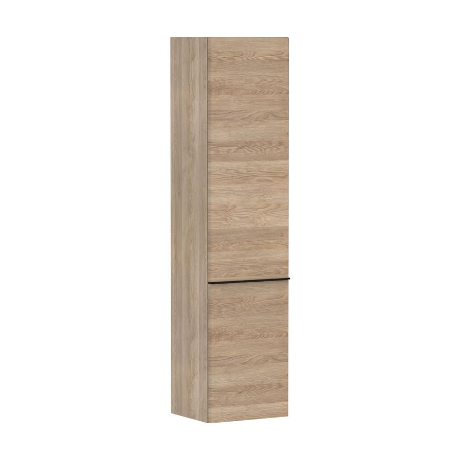 Hoge kast Natural Oak 400/350 scharnieren links greepkleur mat zwart Xelu Q 54137670