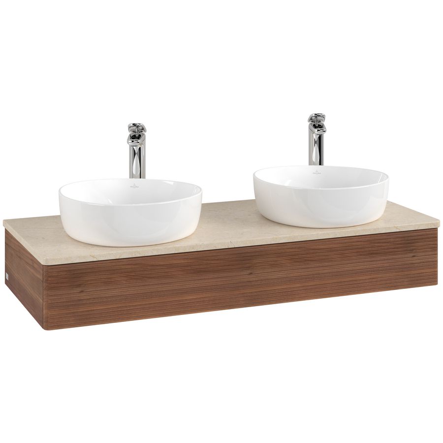 Wastafelonderkast Antao 1200x190x500mm Warm Walnut K13153HM