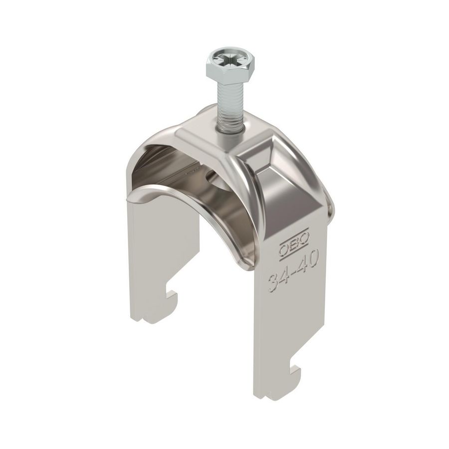 Beugelklem 2056 34-40mm RVS A2 1.4301 blank 1188386 VVE=100