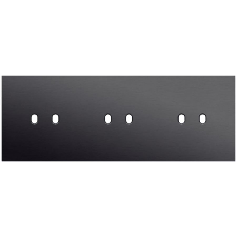 Drievoudige afdekpl. horizontaal 71mm centerafstand drie twe