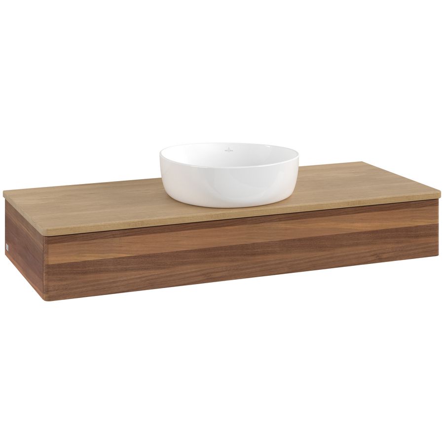 Wastafelonderkast Antao 1200x190x500mm Warm Walnut L10011HM