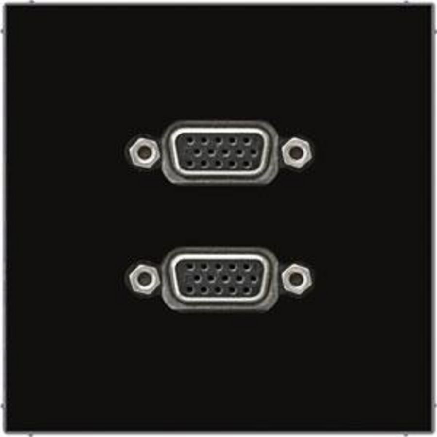 Afdekking zwart voor 2xVGA LS990 VVE=10