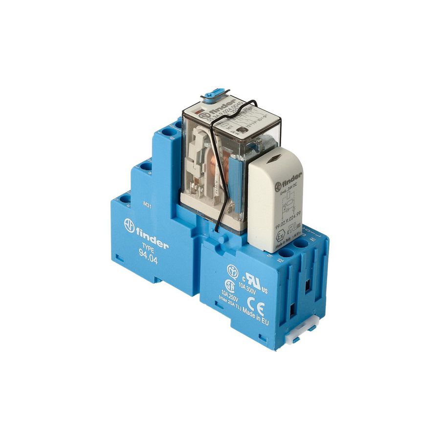 Interfacerelais 4 wisselcontacten 7A 12V DC serie 58