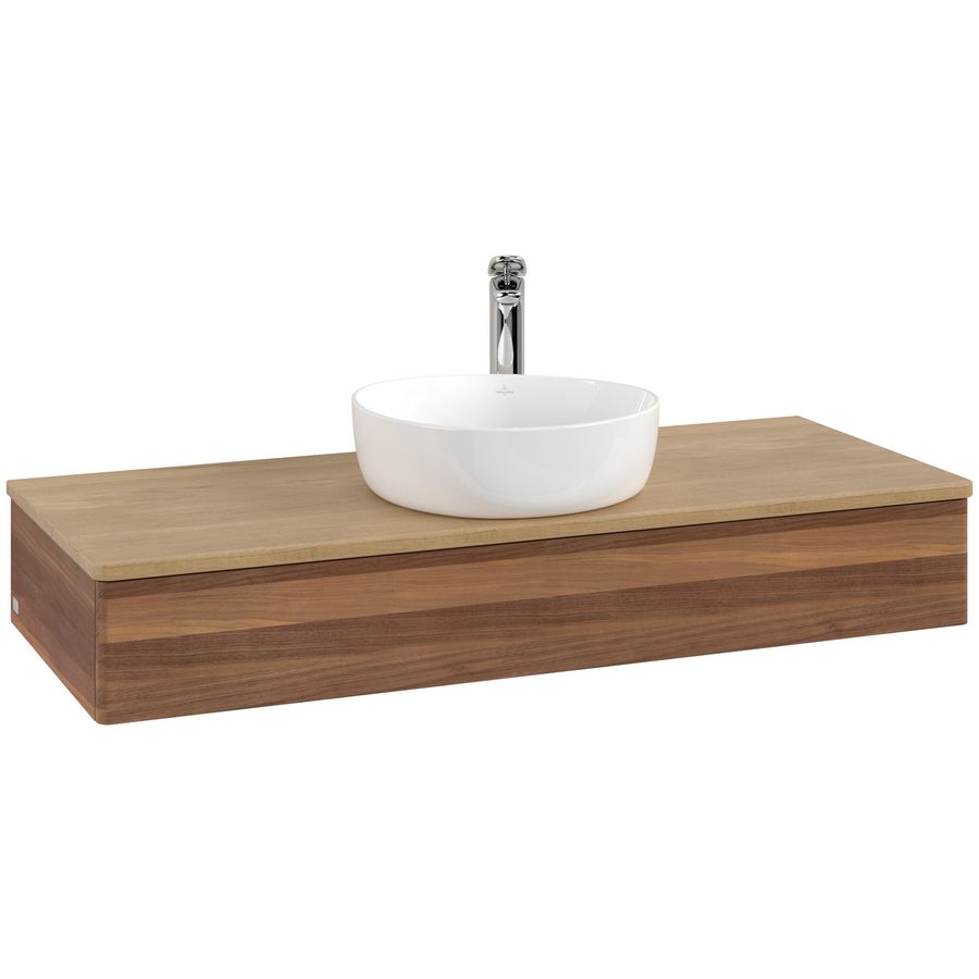 Wastafelonderkast Antao 1200x190x500mm Warm Walnut L10051HM