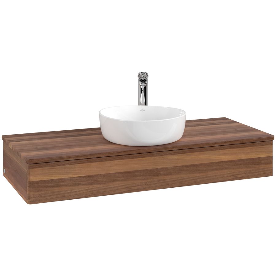 Wastafelonderkast Antao 1200x190x500mm Warm Walnut L10052HM