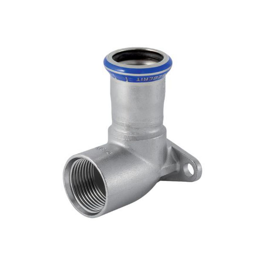 Enkele muurplaat MAPRESS RVS L=47mm 22x1/2"bn.