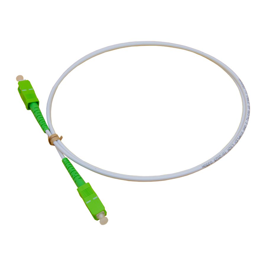 F.O. patch kabel SC APC> SC APC SIMPLEX SM 9/125 1.0 met