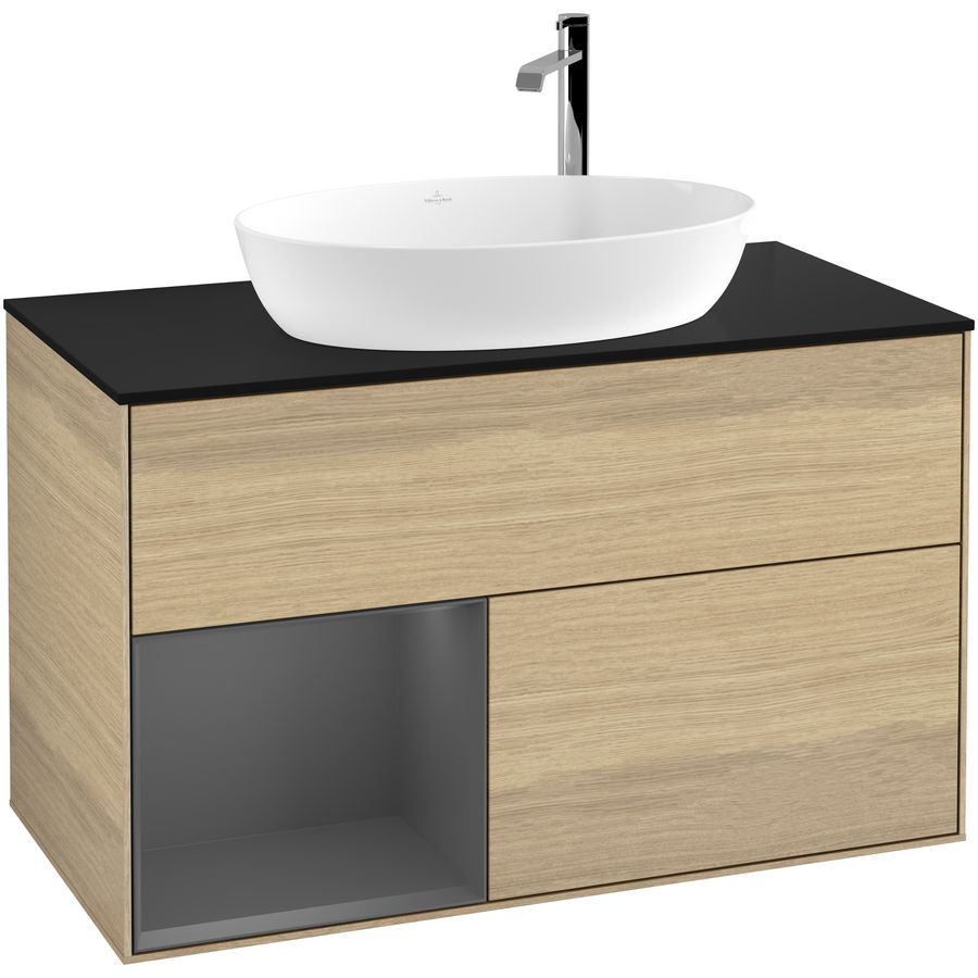 Wastafelonderkast Finion 1000x603x501mm Oak Veneer G892GKPC