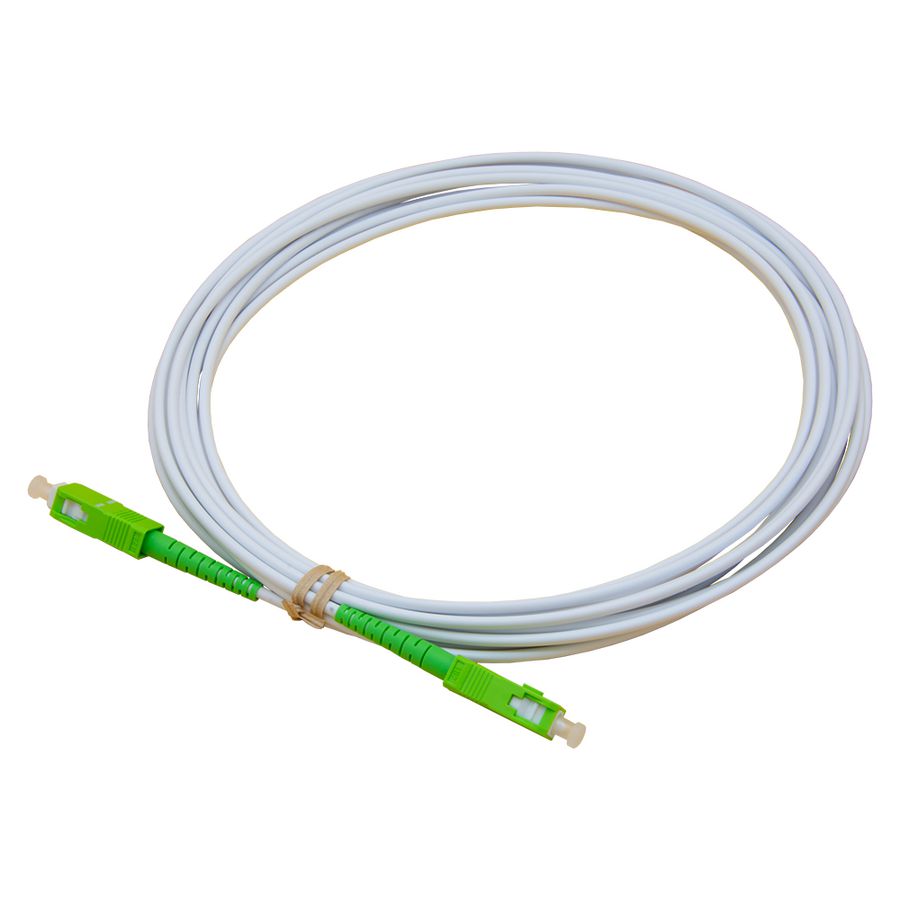 F.O. patch kabel SC APC> SC APC SIMPLEX SM 9/125 5.0 met