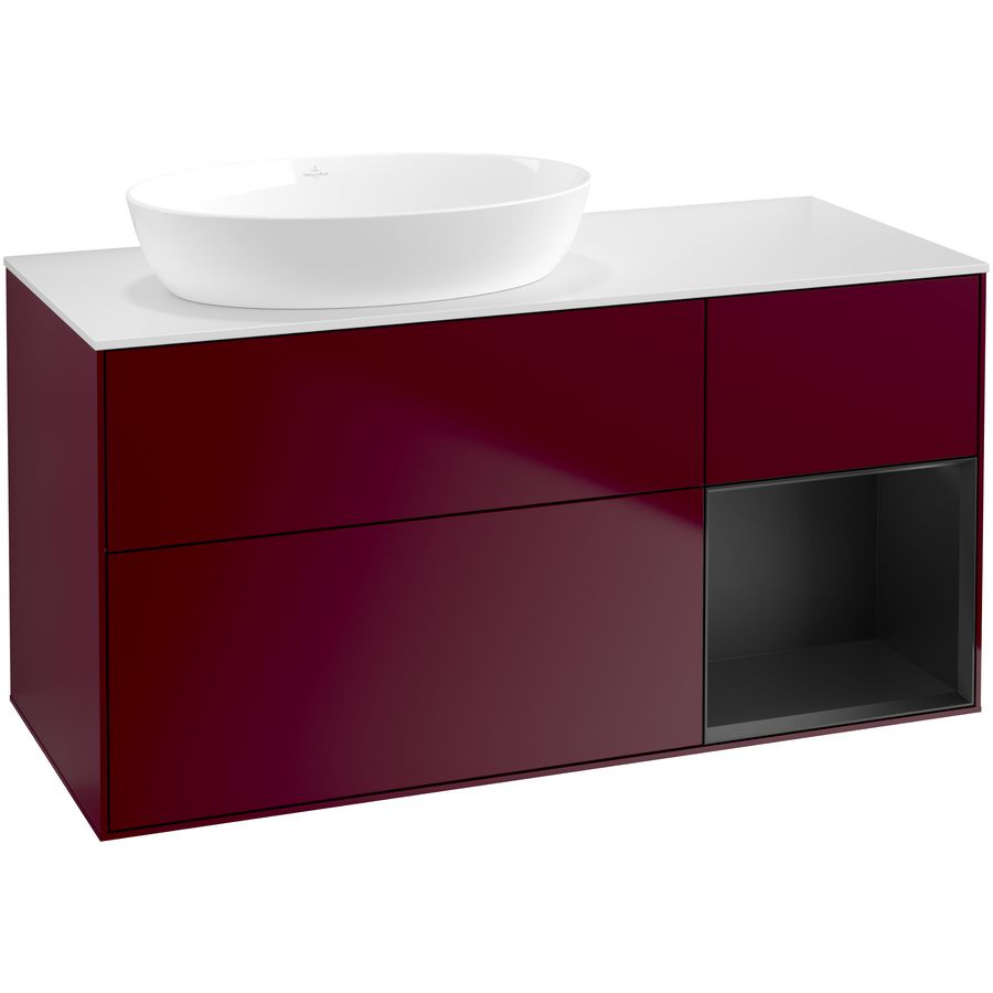 Wastafelonderkast Finion 1200x603x501mm Peony Matt Lacquer GA51PDHB