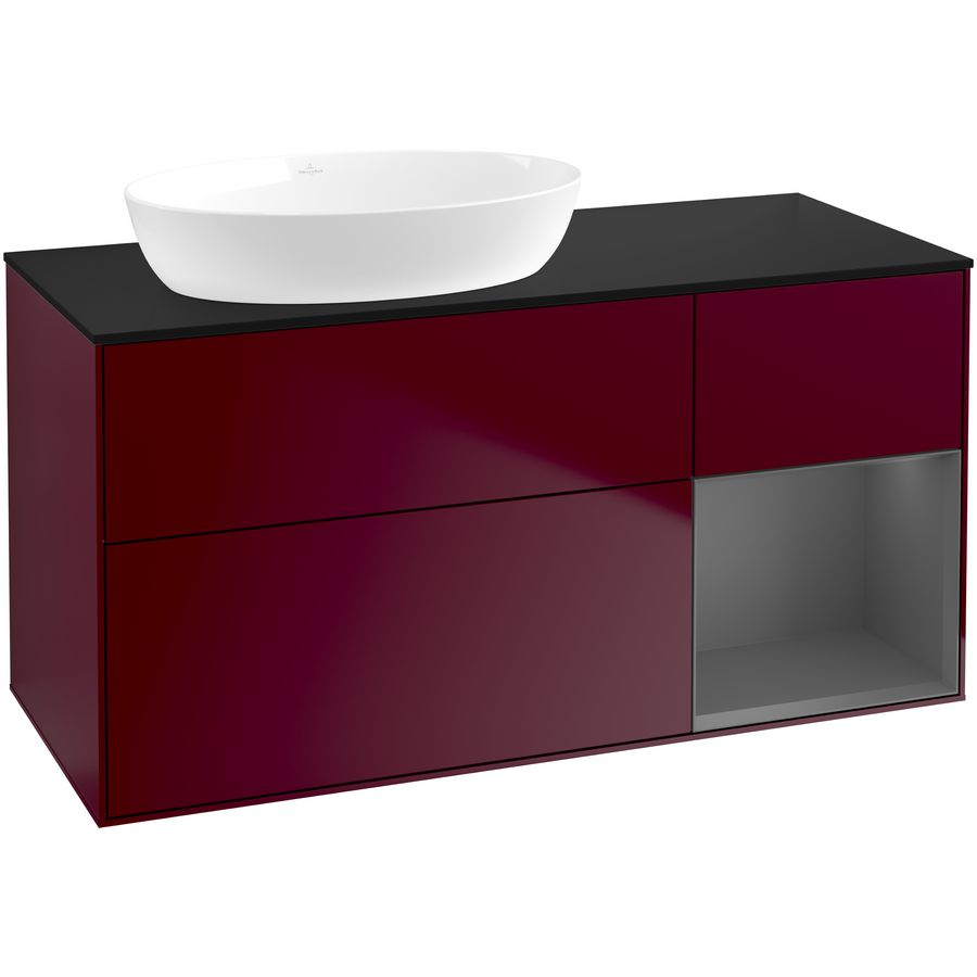 Wastafelonderkast Finion 1200x603x501mm Peony Matt Lacquer GA52GKHB