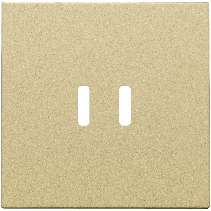 Afwerkingsset voor dubbele smart USB-C-lader gold coated