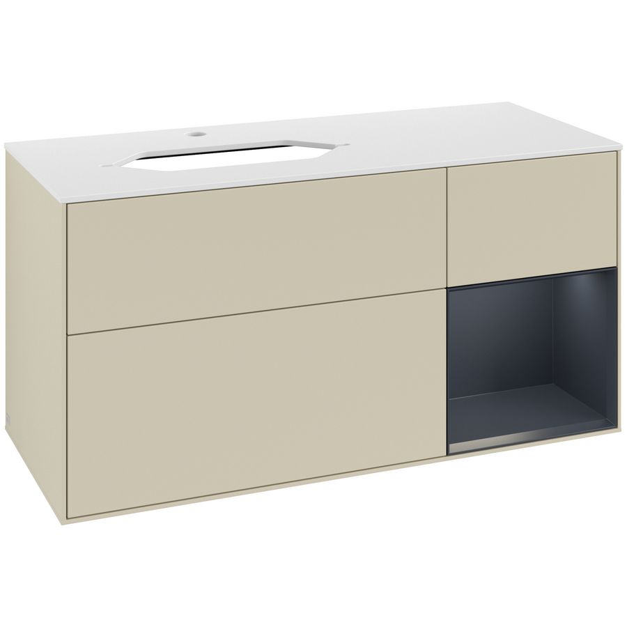 Wastafelonderkast Finion 1200x603x501mm S.Grey Matt Lacquer F281HGHJ