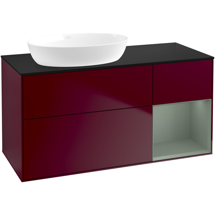 Wastafelonderkast Finion 1200x603x501mm Peony Matt Lacquer GA52GMHB