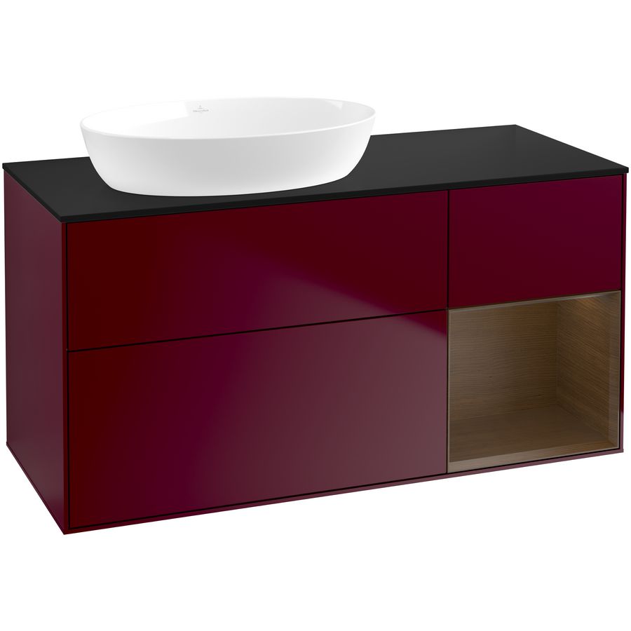 Wastafelonderkast Finion 1200x603x501mm Peony Matt Lacquer GA52GNHB