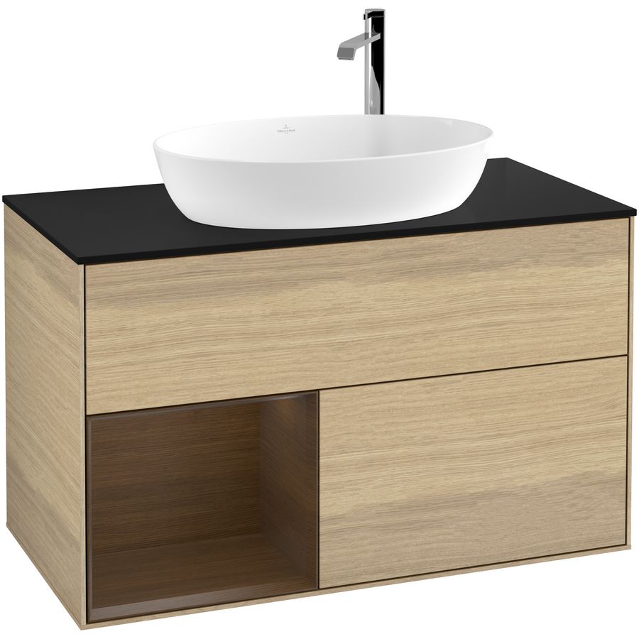 Wastafelonderkast Finion 1000x603x501mm Oak Veneer G892GNPC
