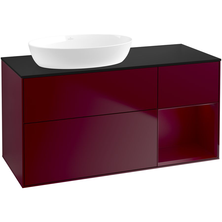 Wastafelonderkast Finion 1200x603x501mm Peony Matt Lacquer GA52HBHB
