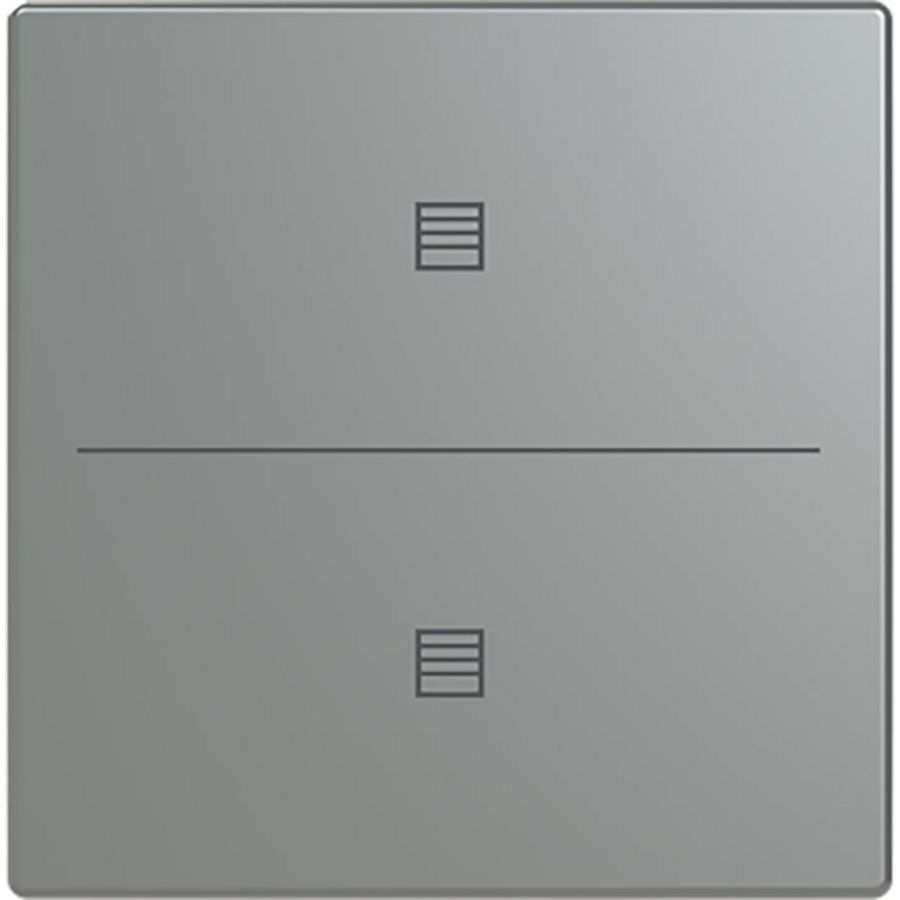 Centraalplaat afdekking 2v jaloeziesymbool F/S platform 63 grijs