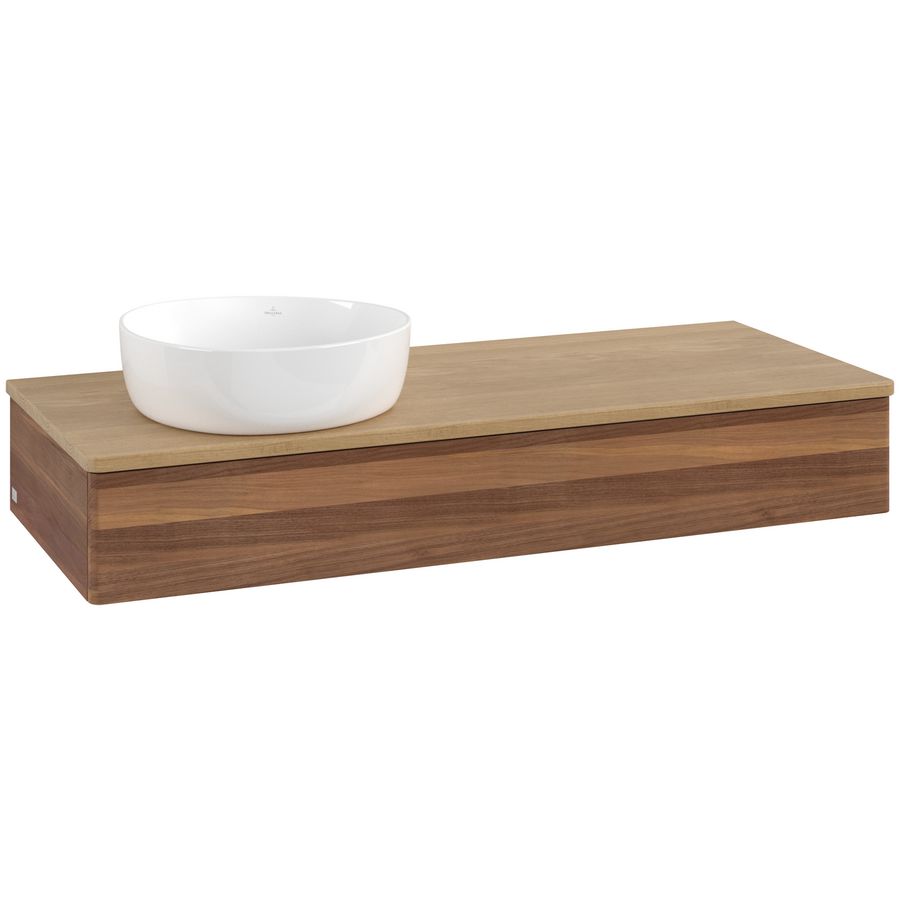 Wastafelonderkast Antao 1200x190x500mm Warm Walnut L11011HM