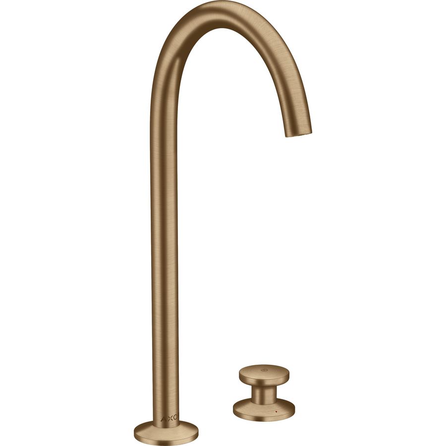 Wastafelkraan 2-gats Select 260 met afvoerplug Brushed Bronze AX One
