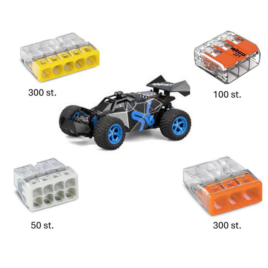 Najaarsactie 2025 lasklemmen 2273 + verbindingsklemmen 221 + op afstand bestuurbare auto Wago