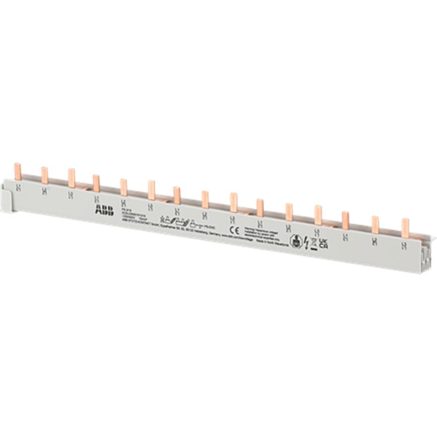 Verbindingsrail PS 3P 15 pinnen 10mm2 L1-L2-L3-L1-L2-L3-