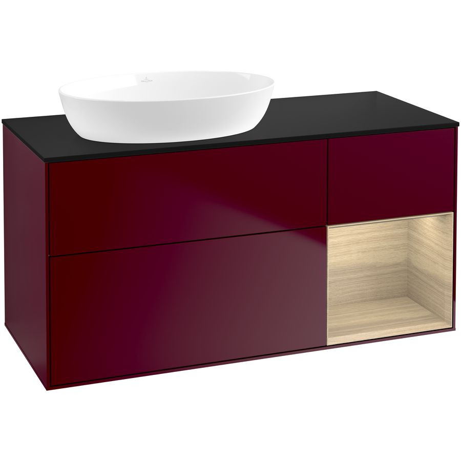 Wastafelonderkast Finion 1200x603x501mm Peony Matt Lacquer GA52PCHB