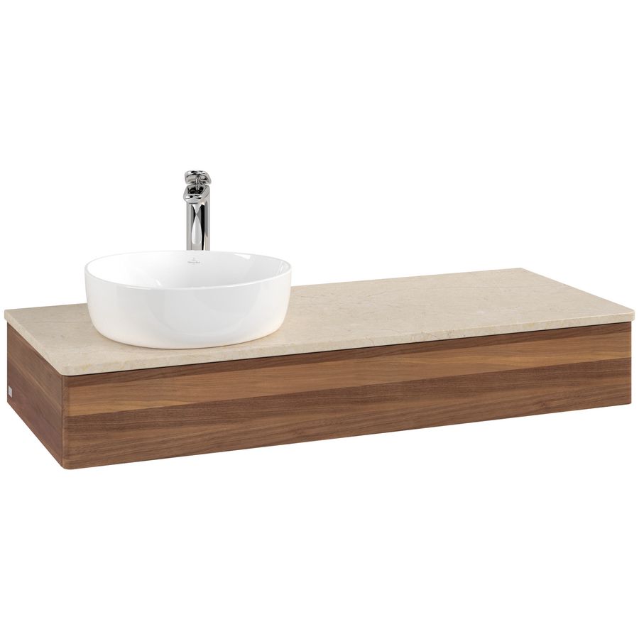 Wastafelonderkast Antao 1200x190x500mm Warm Walnut L11053HM