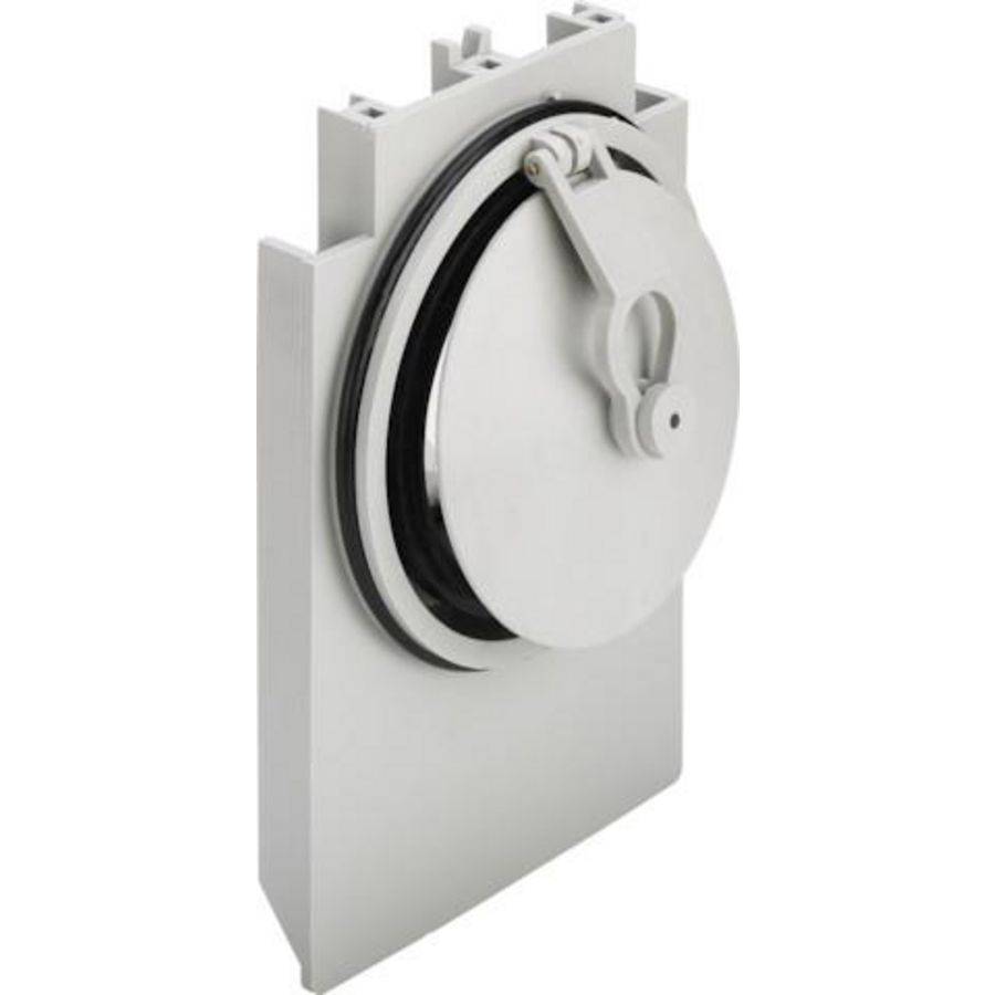 Pendelklep kunststof/grijs