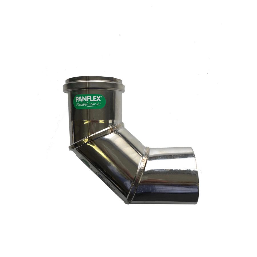 Segmentbocht 90 RVS hoogglans D100mm