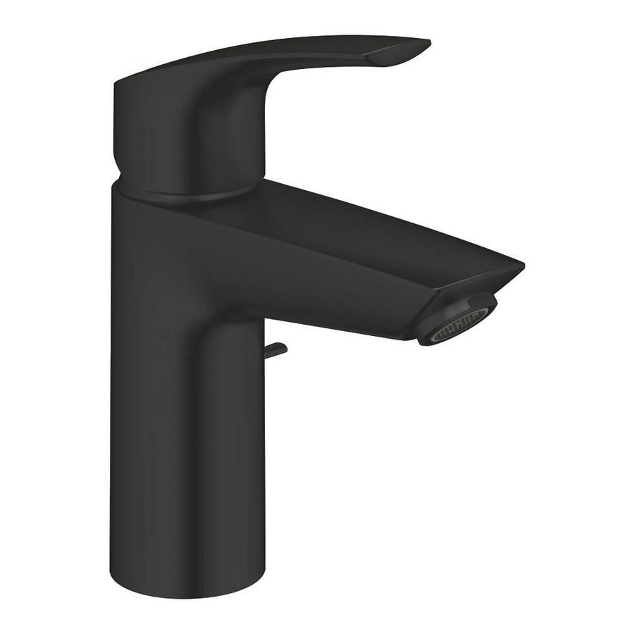 Eurosmart S-Size wastafelmengkraan ES Matte Black (mat zwart) incl. wasteinrichting (prof)