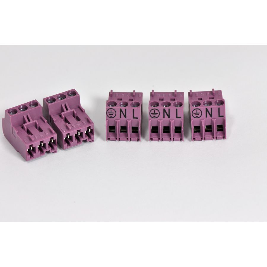Afsluitklem 3-polig N/L violet 87144044030