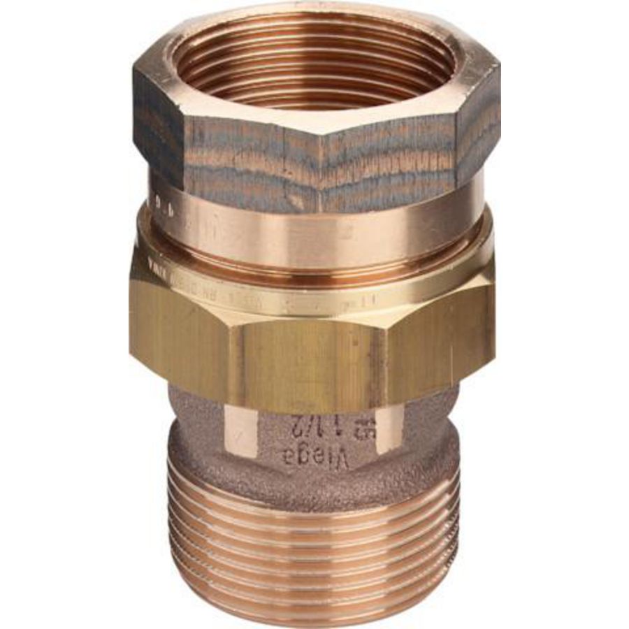 Schroefkoppeling 3-delig brons 2" 3331 VVE=15