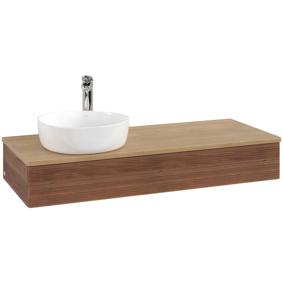Wastafelonderkast Antao 1200x190x500mm Warm Walnut L11151HM