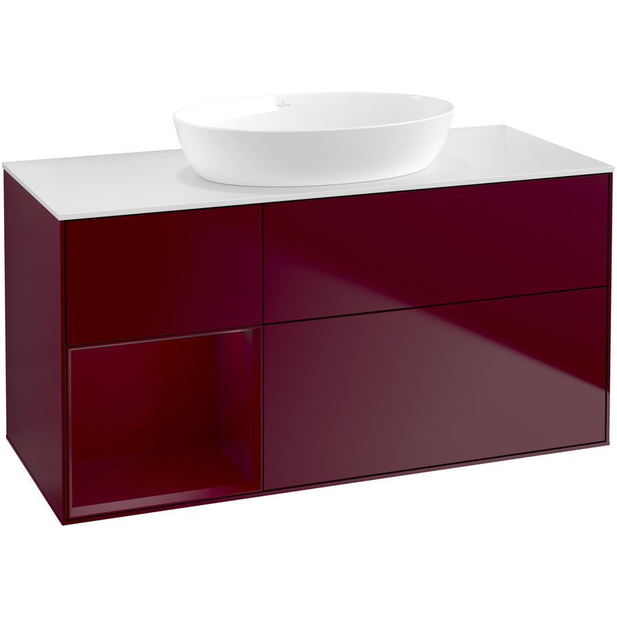 Wastafelonderkast Finion 1200x603x501mm Peony Matt Lacquer GA61HBHB