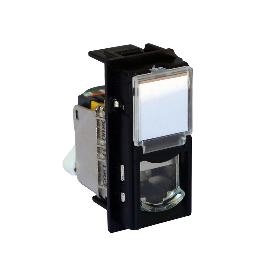 Contactdoos RJ45 UTP Cat. 6A zwart LivingNow