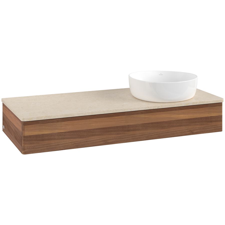 Wastafelonderkast Antao 1200x190x500mm Warm Walnut L12013HM