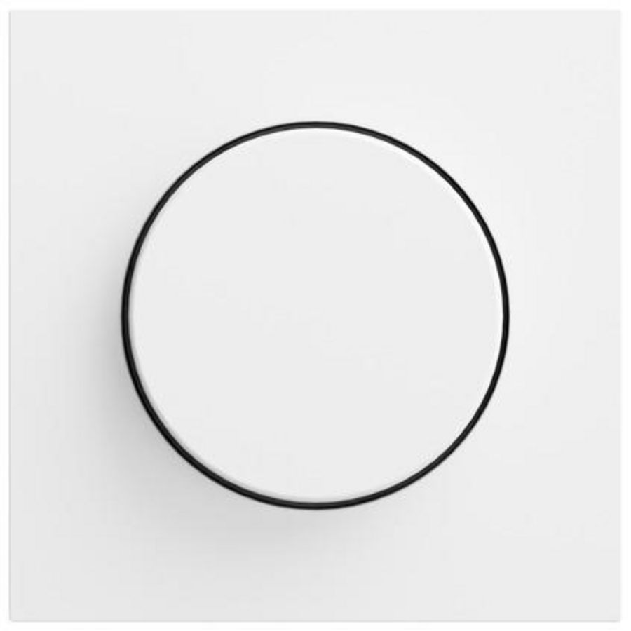 Afdekking knop dim./potntiom. System 70 zuiver wit m(gel.)