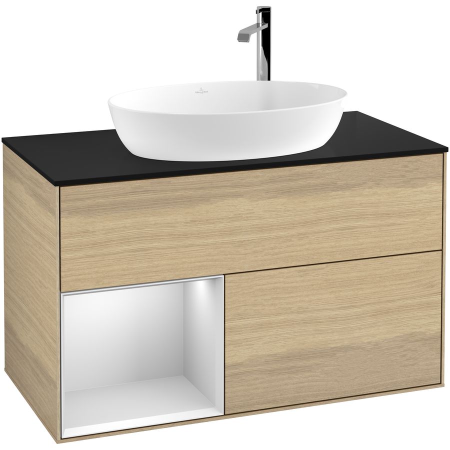 Wastafelonderkast Finion 1000x603x501mm Oak Veneer G892MTPC